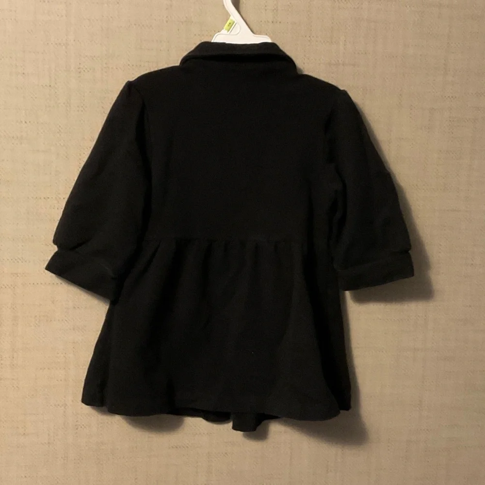 Charming Black Kids Pea Coat